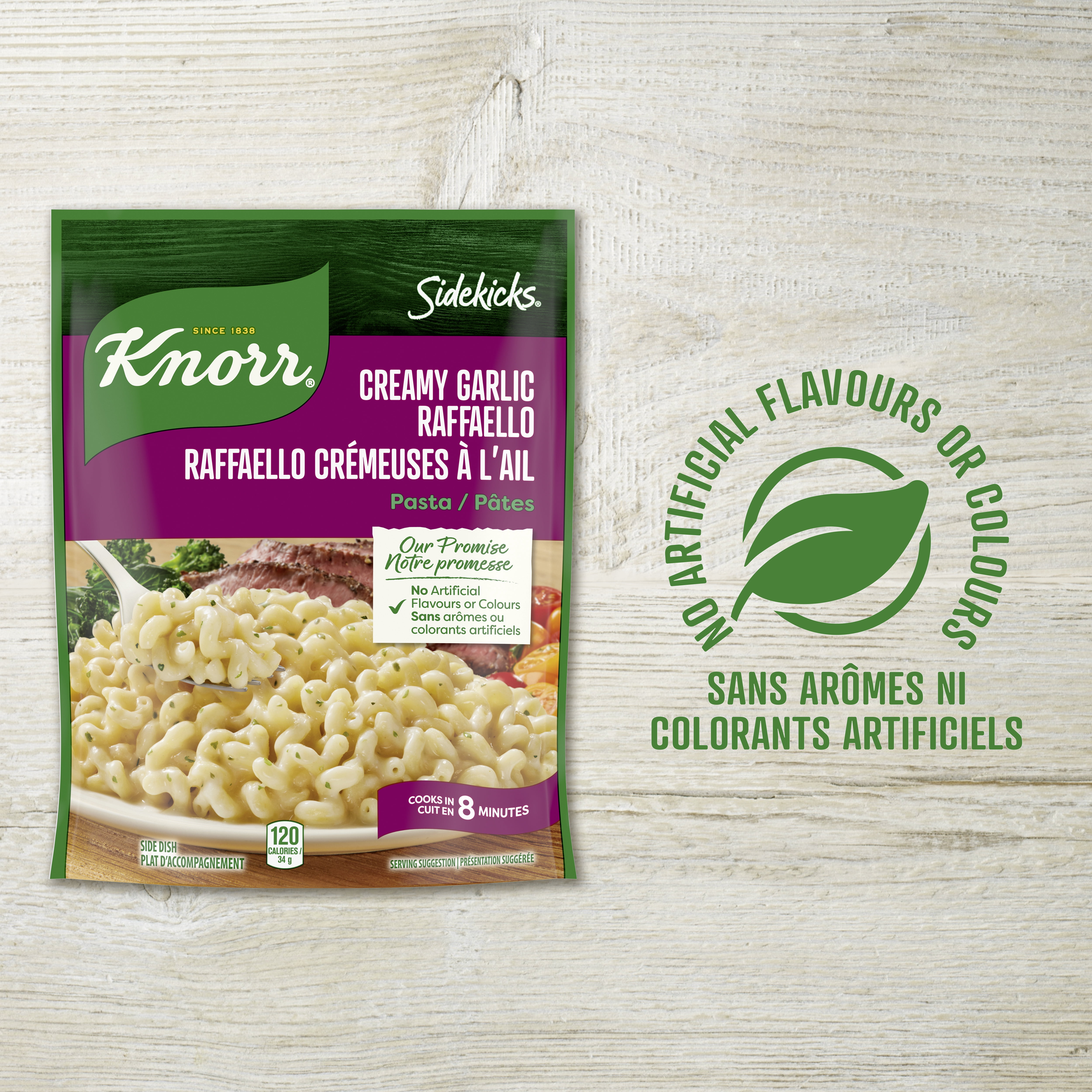 Knorr Sidekicks Creamy Garlic Raffaello Pasta Side Dish