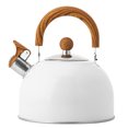 thumbnail image 1 of Whistle Kettle Stovetop Stainless Steel Foldable Handle Kitchen Supplies 2.5L White, 1 of 9