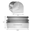 thumbnail image 4 of Oggi Stainless Steel Roll Top Bread Box with Tempered Glass Lid, 4 of 5