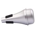 thumbnail image 1 of stanreset Sax Compact Size Handy Installation Saxophone Supplies Instrument Accessories Trumpet Mute for Beginners Sound Dampener Silver, 1 of 8