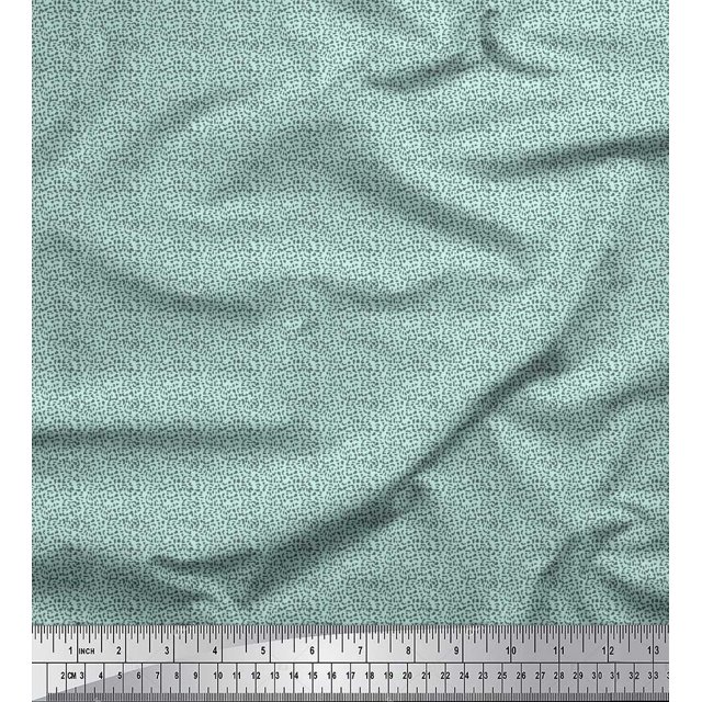 Soimoi Poly Georgette Fabric Leopard Skin Small Fabric Prints by Yard 52 Inch Wide