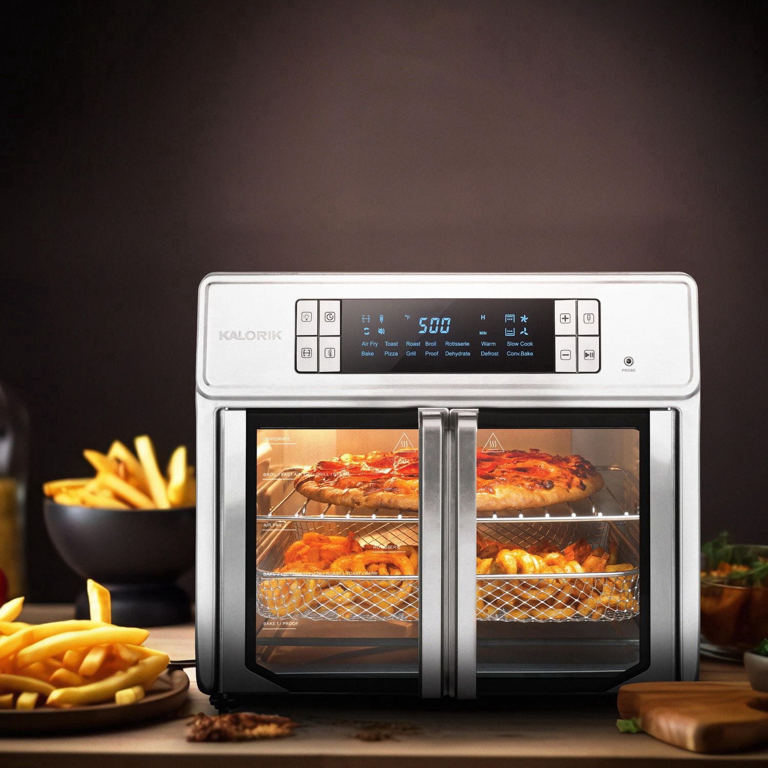 Four friteuse à air chaud numérique Kalorik MAXX® Avance de 25 Litres / 26 Quarts - AFO 52414 SS