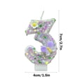 thumbnail image 3 of Boovnll Digital Birthday Candle Cake Decoration First Birthday Celebration Party Candle Flower, 3 of 6