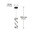 thumbnail image 5 of Artika DNA Luminaire Suspendu Moderne, Noir, 5 of 5
