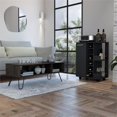 thumbnail image 2 of Pemberly Row 2 Piece Living Room Set Black Bar Cart and Espresso Coffee Table, 2 of 6
