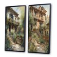 thumbnail image 3 of Designart "Country Cottage Entry Rustic Charm IV" Farm Framed Wall Art Set Of 2 - Country White Framed Canvas Set For Living Room Decor, 3 of 6