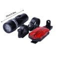 thumbnail image 3 of Hearth & Gear "LED Front And Rear Light Set Black Front Light With Tail Light Rechargeable Easy Install" Adult Stroller Bike Light with Horn Bike Wheel Lights Rechargeable Bike Torch Light Cycling, 3 of 6