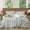 Grid Sage Green White, variant on JOLUSERE 100% Organic Cotton Gingham Duvet Cover King Set, 3-Piece Linen Like Textured Breathable Soft Comforter Cover (Dark Green Gingham)