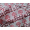 thumbnail image 4 of oneOone Silk Tabby Fabric Arrow & Tree Block Printed Fabric 1 Yard 42 Inch Wide, 4 of 4