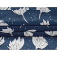 thumbnail image 4 of oneOone Velvet Navy Blue Fabric Florals Sewing Material Print Fabric By The Yard 58 Inch Wide, 4 of 4