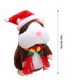 thumbnail image 3 of Interactive Talking Hamster Plush Toy, Walks and Repeats Sounds, Fun Educational Toy for Children, 3 of 9