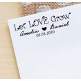thumbnail image 3 of Printtoo Personalized Black Self Inking Let Love Grow Custom Wedding Favor Rubber Stamper-58 x 22 mm, 3 of 6