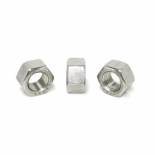 3/8-24 Stainless Steel Finished Hex Nuts - Fine Thread - 18-8 Hex Nuts (25 Pieces)