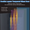 thumbnail image 3 of 32 Bottles Compressor Wine Cooler Refrigerator - 41℉-64℉ Freestanding Wine Cellar, Compact Design, Single Glass Door, Digital LED Touch Control, For Red, White, Champagne or Sparkling Wine, 3 of 12