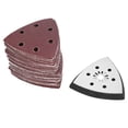 thumbnail image 2 of Oscillating Sanding Paper,61pcs 90mm 6 Holes Triangle Sanding Pad Sanding Pad Built to Last, 2 of 8