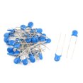 thumbnail image 1 of Unique Bargains 30 Pcs AC 1kv 220pF Radial Lead DIP Ceramic Disc Capacitors Blue, 1 of 1
