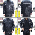 thumbnail image 4 of Ensemble Imperméable pour Homme Masque Imperméable Manteau de Pluie Extérieur Travail Randonnée Cyclisme Pêche Imperméable Manteau de Pluie Anti-Tempête, TTTG, 4 of 5