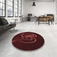 thumbnail image 4 of Ahgly Company Tapis d'Intérieur Lavables en Machine, Carrés, Brun Chocolat Transitionnel, Carrés de 6', 4 of 7