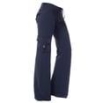thumbnail image 2 of TopLLC Pantalon Tactique Extensible Flex pour Femmes, Pantalon Cargo Résistant à l'Eau en Ripstop pour le Travail, Pantalon Droit/cargo à Taille Élastique avec Poches, 2 of 4