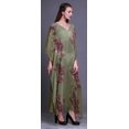 thumbnail image 3 of Bimba Kaftan Long de Plage à Fleurs pour Femmes, Tenue de Plage, Couvre-Maillot de Bikini, Robe Maxi - 4X-5X, 3 of 5