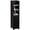 Black, variant on kleankin Tall Bathroom Storage Cabinet, Narrow Bathroom Cabinet, White