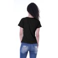 thumbnail image 3 of Moomaya T-shirt à Col Rond pour Femmes à Manches Courtes avec Poche Appliquée à Paillettes - 4Y, 3 of 6