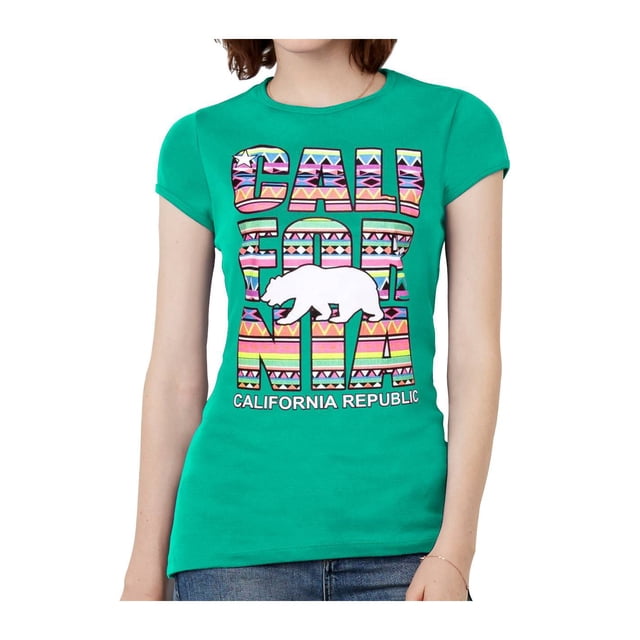 T-Shirt Tribal à Manches Courtes pour Femmes de la République de Californie - Kelly - Moyen