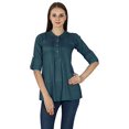 thumbnail image 1 of Haut Décontracté Été Robe d'Été Unie Tunique Boho Coton Vêtements pour Femmes, 1 of 5