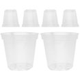 thumbnail image 1 of 6 Pcs Pots de Plantes d'Intérieur Transparents Fleur pour Orchidée de 12 Pouces Jardinière Transparente 10 cm, Aucun, 1 of 6