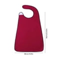 thumbnail image 3 of Aufmer 3 Pcs Adjustable Adult Bib, Large Coverage Washable Clothing Protector, 29.5x17.7in(Multicolor), 3 of 6