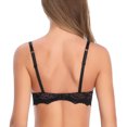 thumbnail image 3 of Wingslove Women's Beauty Sheer Lace Non Padded Underwired Unlined Balconette Bra, 3 of 4