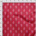 thumbnail image 3 of oneOone Cotton Cambric Fabric Leaves & Floral Block Decor Fabric Printed BTY 56 Inch Wide, 3 of 4