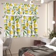 thumbnail image 5 of Tropical Lemon Kitchen Curtains and Valances 3 Piece Set,Valance Curtains for Kitchen Windows Kitchen Curtains Tiers and Valances for Cafe Living Room Window Decoration, 5 of 5