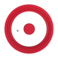 thumbnail image 1 of simhoa Glass Top Cover Tempered Silicone Replacement Pan Lid for Skillets Pots Pans Red 21cm, 1 of 8