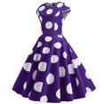 thumbnail image 1 of Ketyyh-chn99 Robes Chemises pour Femmes Robe d'Été Robe Extensible Robe Décontractée Mini Robe Ample Confortable à Rayures Manches Longues Longue Robe Violet,P, 1 of 4