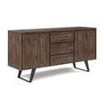 thumbnail image 1 of Simpli Home Lowry 60 Pouces Buffet en Bois Massif de Style Rustique Brun Naturel Vieilli, 1 of 7