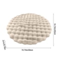 thumbnail image 3 of Soft Velvety Round Area Rug 40cm Polyacrylonitrile Fiber Floor Mat for Bedroom Living Room Porch Entryway Home Decor, 3 of 6