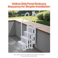 thumbnail image 4 of KFFKFF Swimming Pool Ladder, 4-Step Double Handrails Stairs with Non-slip Heavy Duty Steps, Reliable 400 lbs Max Load Capacity, for 48-54 In Inground & Above-ground Pools, 4 of 9