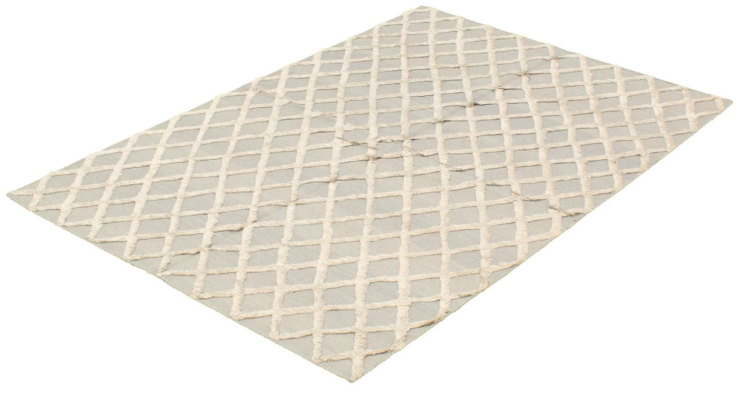 ECARPETGALLERY Tapis Fait à la Main pour Salon, Salle à Manger et Chambre à Coucher Texturé Collection Cambridge 5'0" x 7'9" en Gris