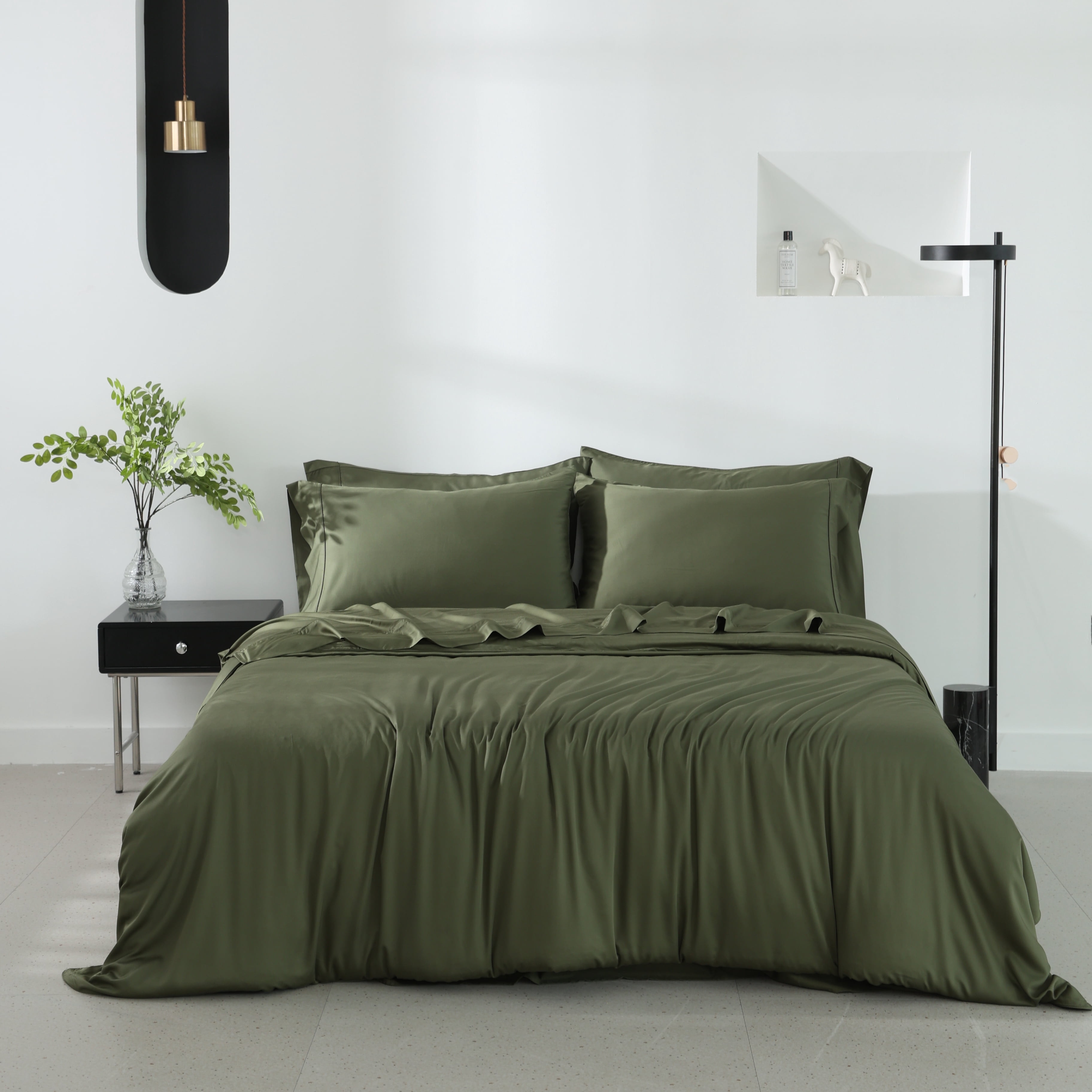 Twin Ducks Ensemble de Draps en Rayonne de Bambou