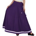 thumbnail image 1 of Bimba Women Long Boho Maxi Skirt Cotton Flared Skirts With Drawstring Waist, 1 of 2