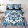 thumbnail image 1 of YST Ensemble de Literie Persan avec Couette 7 Pcs Vintage Floral Boho Format Double, 1 of 4