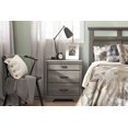 thumbnail image 3 of South Shore Versa Nightstand with Charging Station and Drawers for Adult, in Gray Maple, 3 of 11