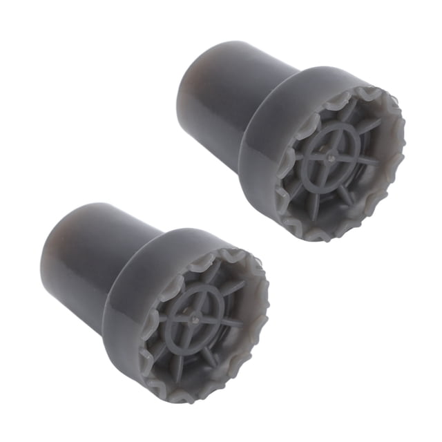 Crutch Feet Pads, Thickened Rubber 2 PCS Crutches Feet Padding Wear Resistant Protection Effect For Indoor For Canes For Outdoor Gray