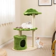 thumbnail image 2 of Costway 38" Cute Cat Tree Cat Condo Furniture with Fully Wrapped Sisal Scratching Posts, 2 of 10
