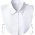 thumbnail image 1 of Blouse Dickie Blanche Factice Détachable Col Factice pour Femmes Accessoire Élégant Pièce de Superposition, 1 of 9