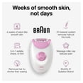 thumbnail image 4 of Braun Silk-épil 3-270, Epilator for Women for Long-Lasting Hair Removal, White/Pink, 4 of 9