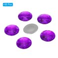 thumbnail image 3 of Unique Bargains 30mm Flat Back Round Acrylic Rhinestones, 50 Pack Plastic Circle Gems for Jewelry Making Costume, Purple, 3 of 6