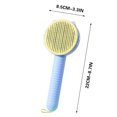 thumbnail image 3 of TopLLC Pet Combing Brush With Hair Removal Button Pet Hair Cleaner Brush Self Cleaning, 3 of 4