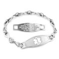 thumbnail image 1 of MedicEngraved Bracelet d'Alerte Médicale Personnalisé en Acier Inoxydable - Maillon Infini 6 mm, 1 of 7